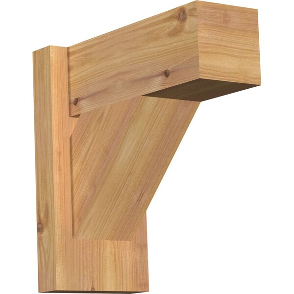 Ekena Millwork Traditional Block Smooth Outlooker, Western Red Cedar, 5 1/2"W x 12"D x 12"H OUT06X12X12TRA05SWR - main